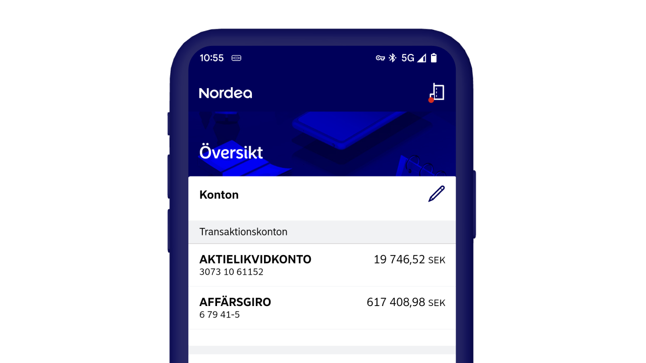 Appen Nordea Business Mobile Översikt small