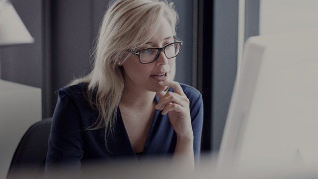woman working on computer small overlay