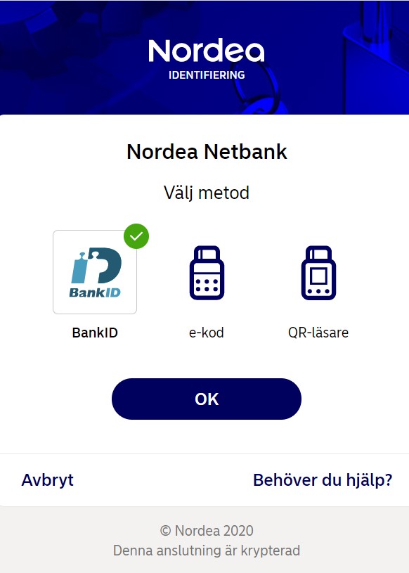Nordea nätbanken