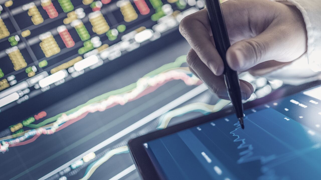 Business analysis stockmarket chart