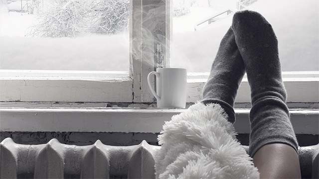 Cozy winter still life