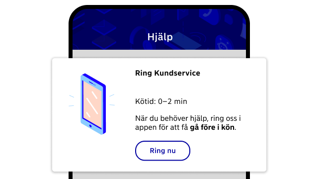 Visar hur du kan chatta eller ringa till kundservice i Nordea Business
