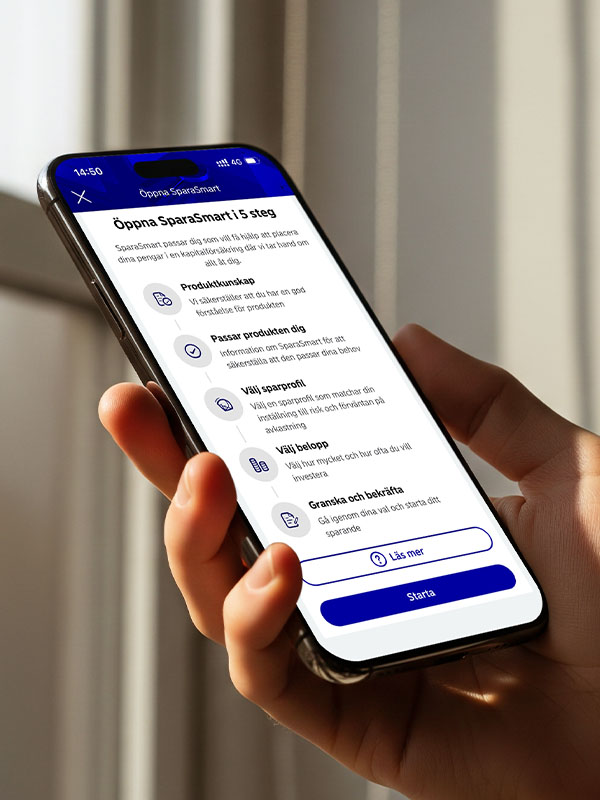 SparaSmart köpflöde i mobilen